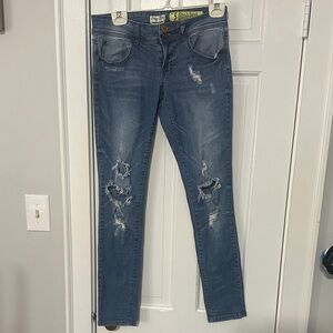 Indigo blue skinny jeans size 5